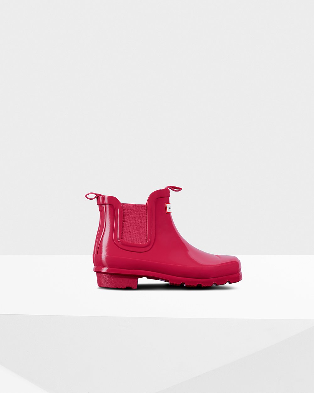 Kids Chelsea Boots - Hunter Original Big Gloss (84IRFDHZW) - Pink